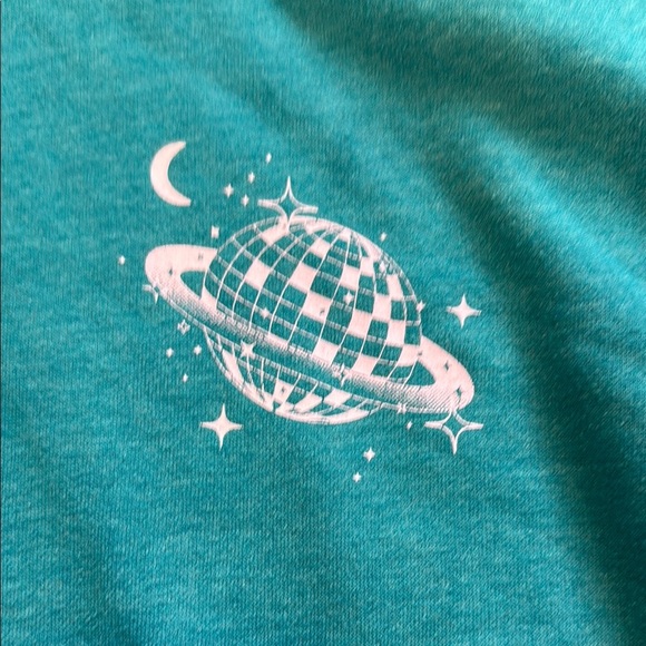 Cat & Jack Blue Pullover Hoodie Sweatshirt - Picture 2 of 4